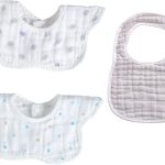 Baby Waterproof Bibs with Food Scraps Catcher Pocket Soft Adjustable Snaps Feeding Bibs For Infants Toddlers Boys and Girls